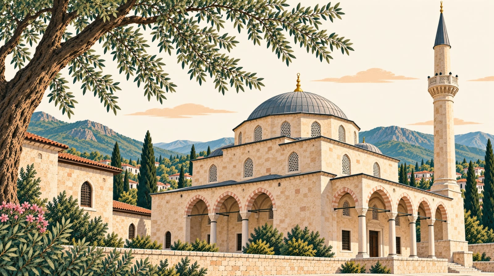Orhangazi Mosque / Ayasofya Church çizimi, Zonguldak