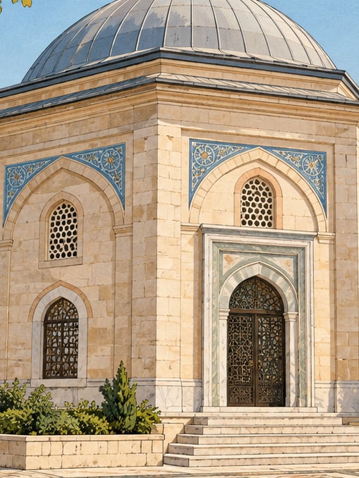 Zeichnung: Orhangazi-Grabmal, Bursa