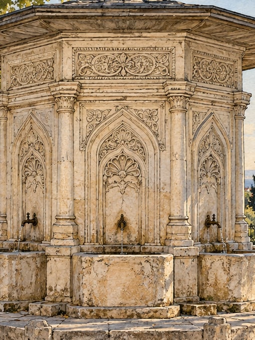 Zeichnung: Orta-Brunnen, Tekirdağ