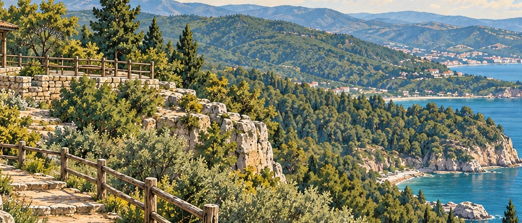 Ortaburun Nature Park çizimi, Yalova