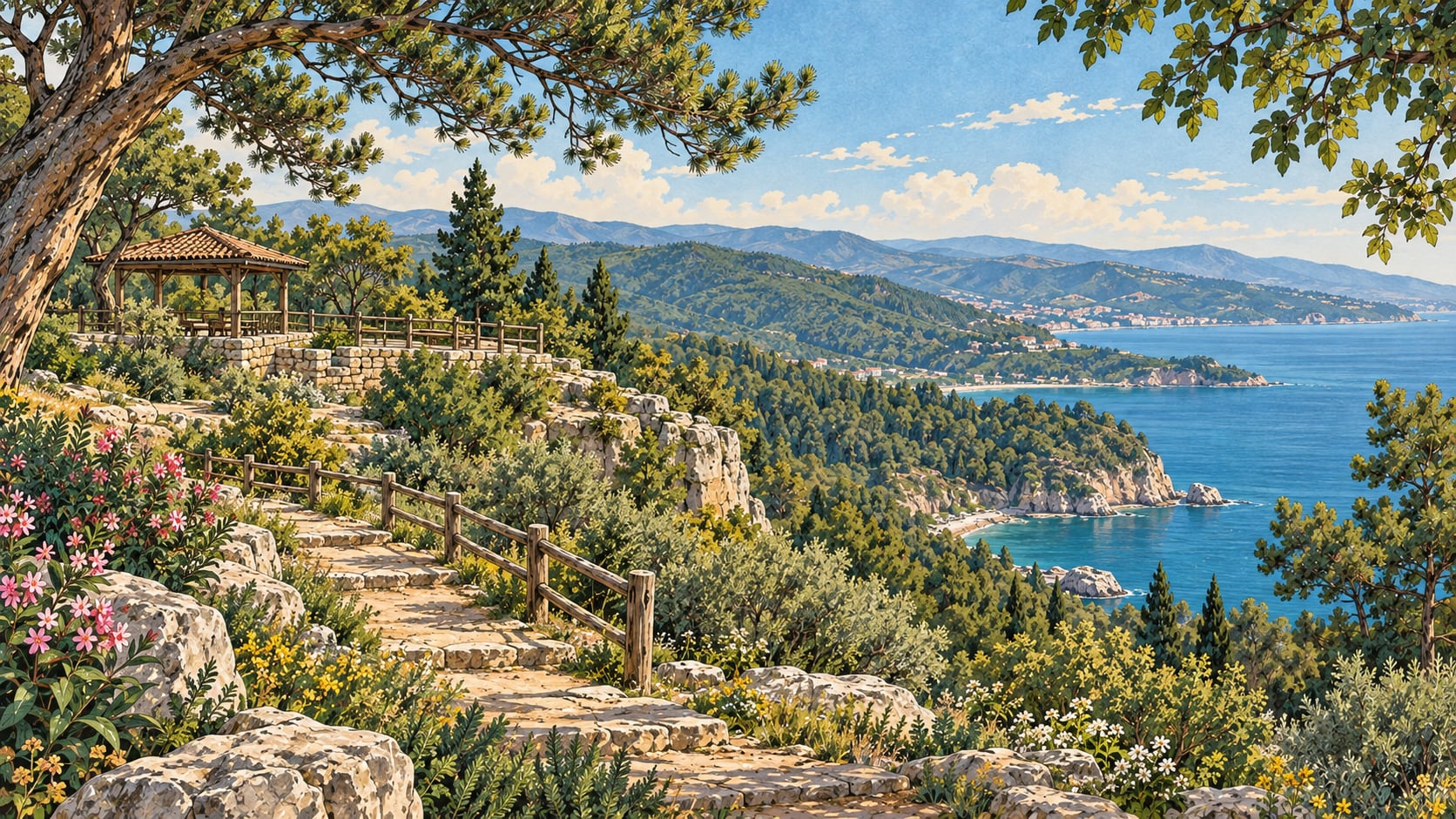 Ortaburun Nature Park çizimi, Yalova