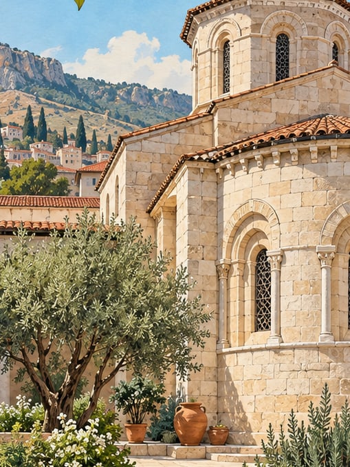 Zeichnung: Orthodoxe Kirche, Hatay