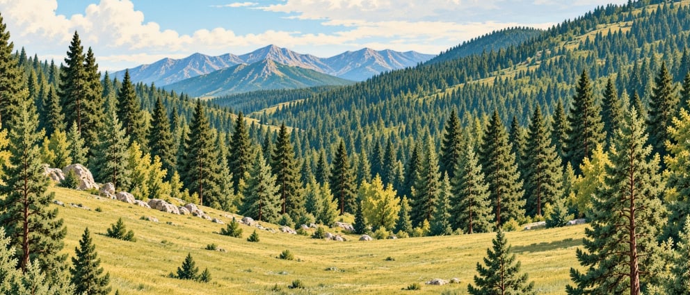 Örümcek Forest Nature Conservation Area çizimi, Gümüşhane