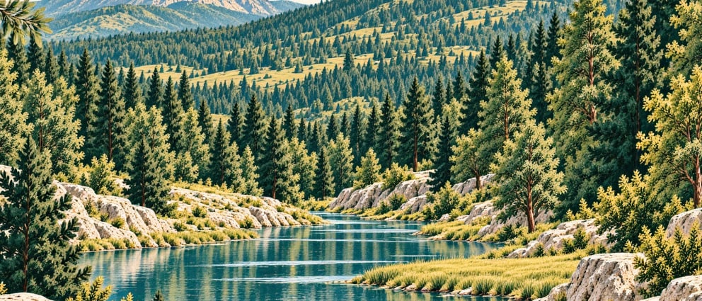 Örümcek Forests Nature Park çizimi, Gümüşhane
