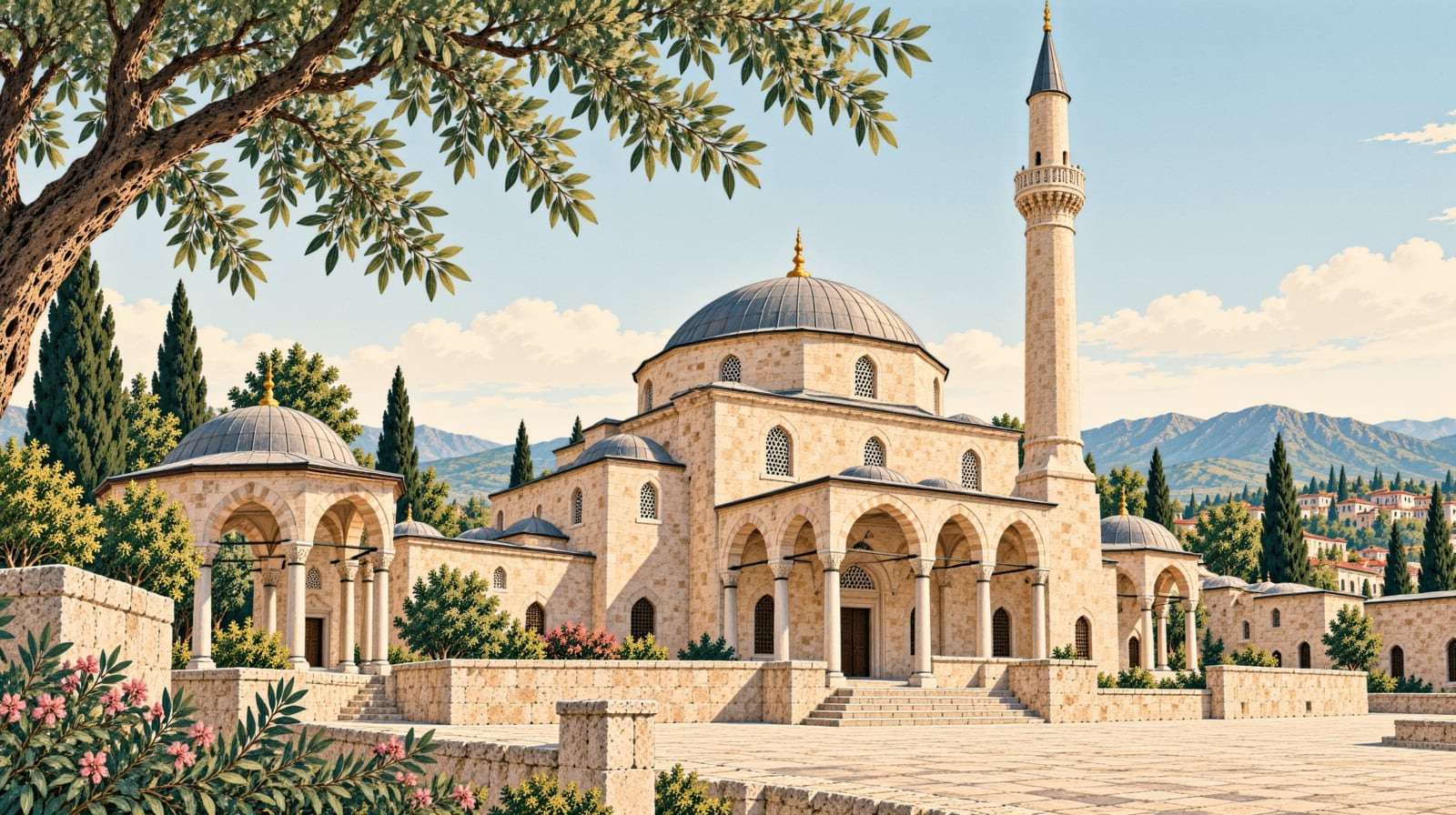 Osmancık Akşemseddin Mosque çizimi, Çorum