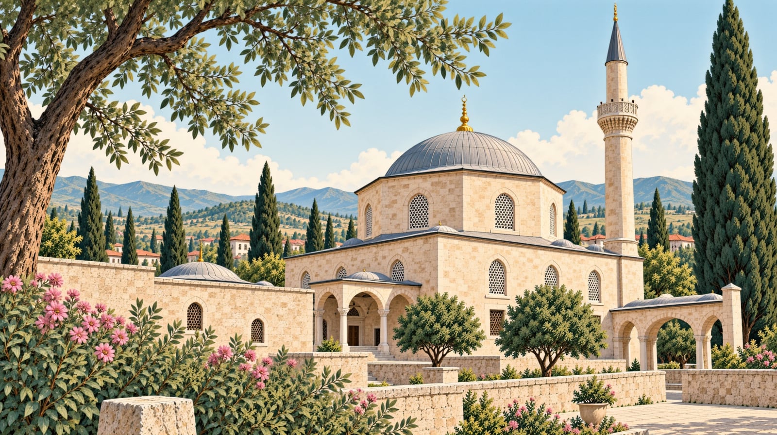 Osmancık İmaret Mosque çizimi, Çorum
