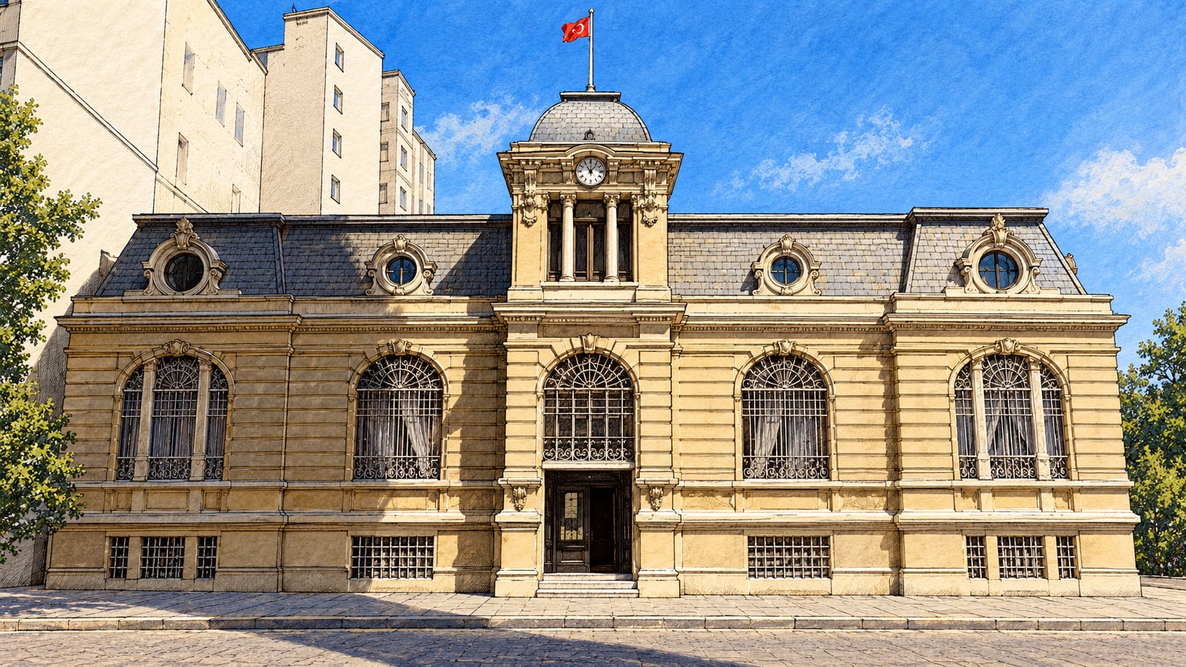 Ottoman Bank Museum çizimi, İstanbul