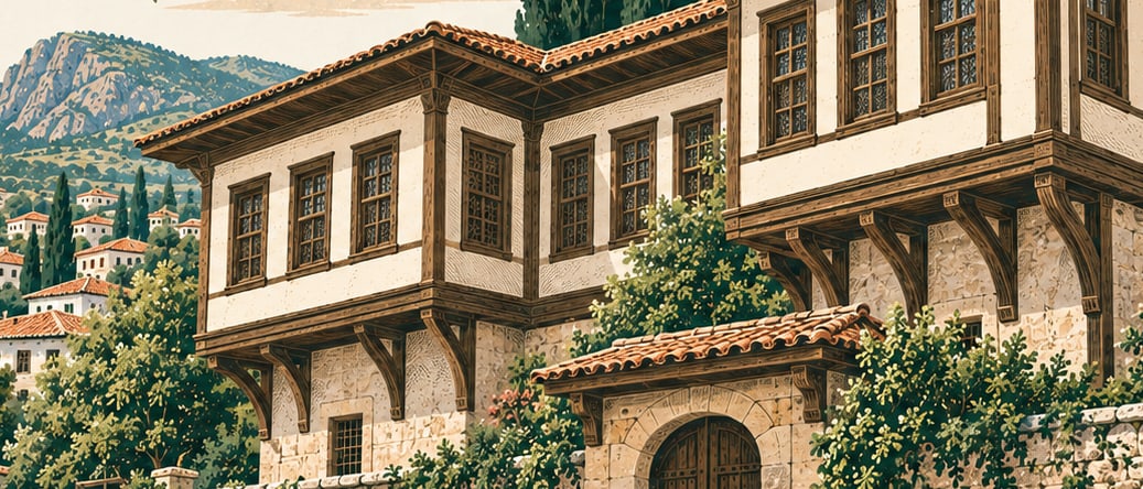 Osmanlı Evi Müzesi çizimi, Bursa