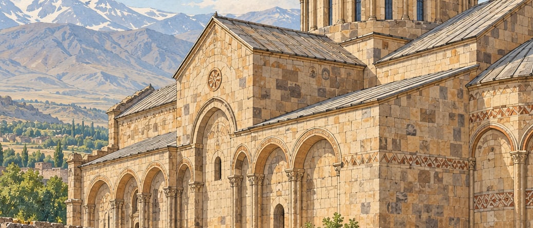 Öşvank Church çizimi, Erzurum
