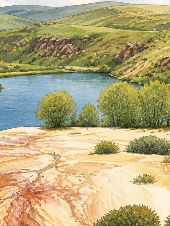 Zeichnung: Otlukbeli-See, Erzincan