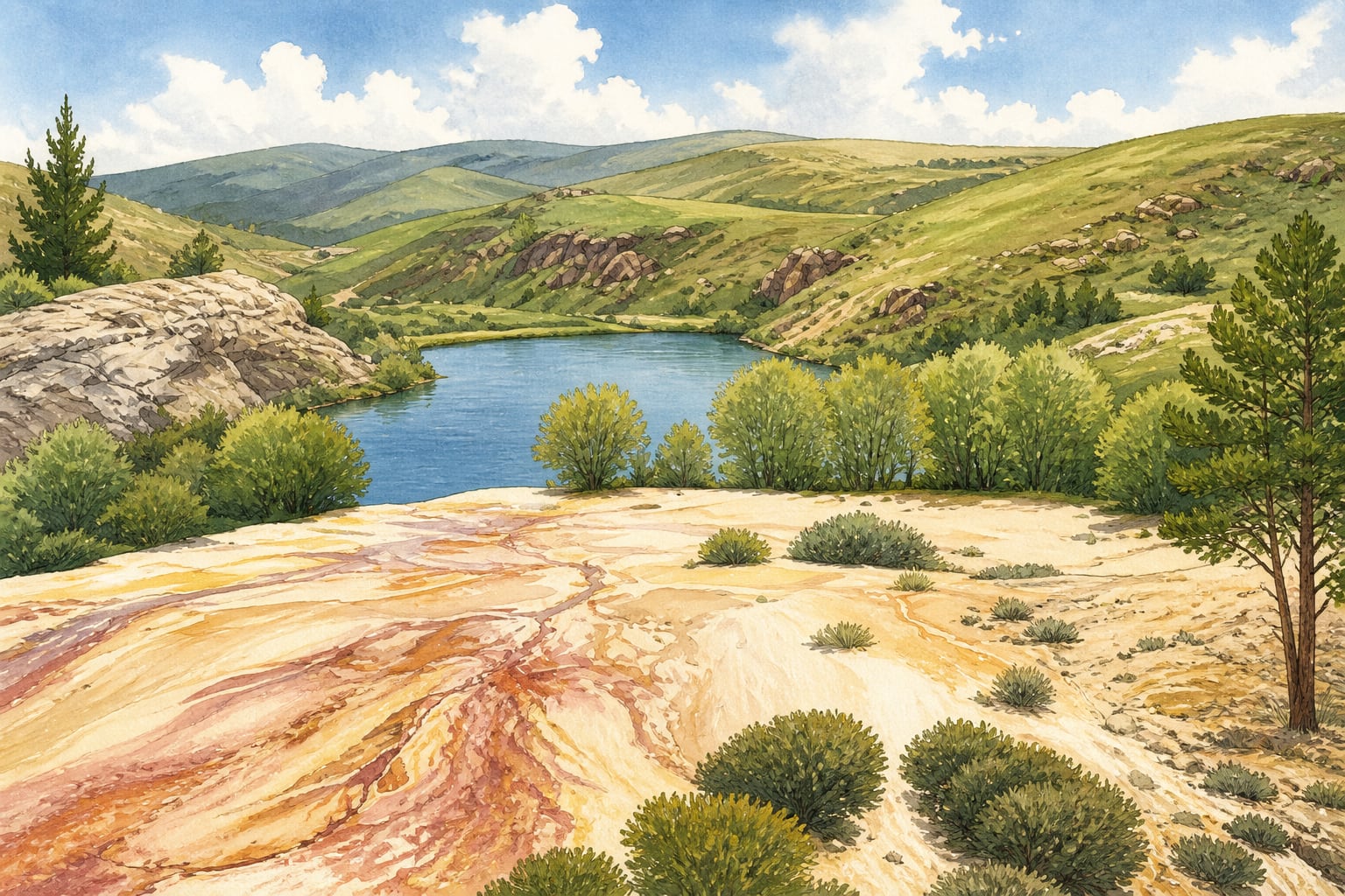 Otlukbeli Lake çizimi, Erzincan