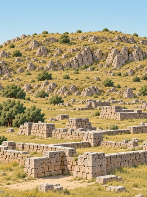 Zeichnung: Oylum-Hügel, Kilis