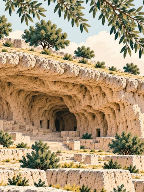 Zeichnung: Palanlı-Höhle, Adıyaman