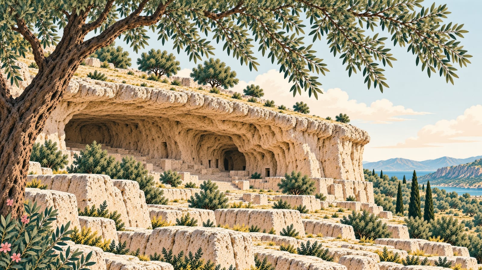 Palanlı Cave çizimi, Adıyaman