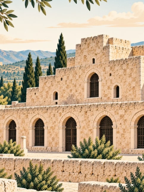 Zeichnung: Paşa-Karawanserei, Tokat