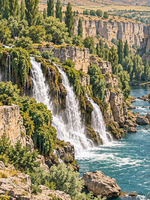 Zeichnung: Erholungsgebiet Paşabahçe, Sivas