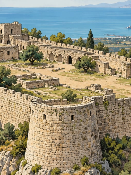 Zeichnung: Burg Payas, Hatay
