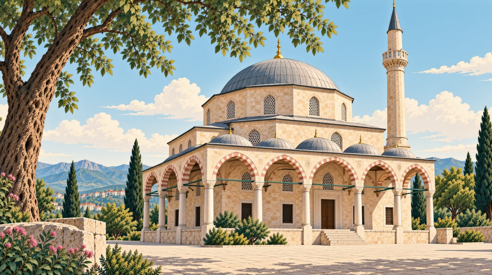 Pehlivanköy Mosque çizimi, Kırklareli