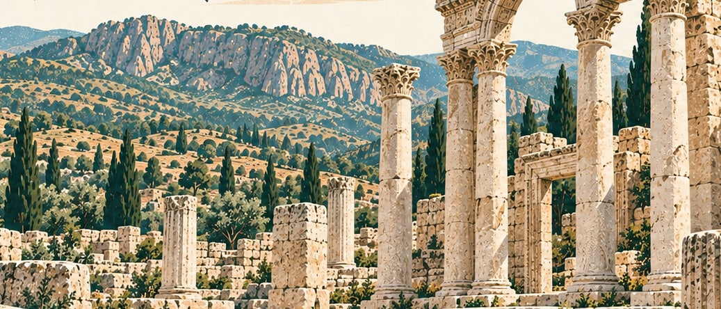 Pepouza Ancient City çizimi, Uşak