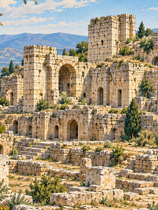 Zeichnung: Antike Stadt Perre, Adıyaman