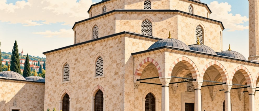 Pınarhisar Sadıkağa Mosque çizimi, Kırklareli