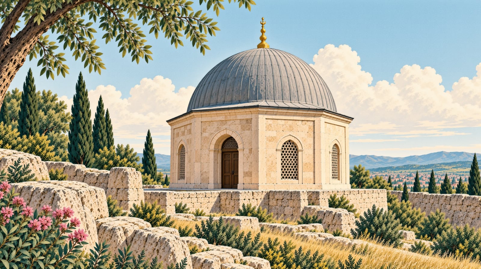 Pir Ahmed Edirnevi Tomb çizimi, İstanbul