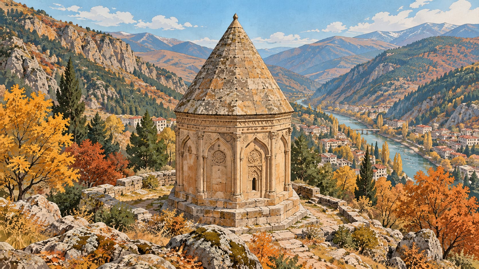 Pirahmet Tomb çizimi, Gümüşhane