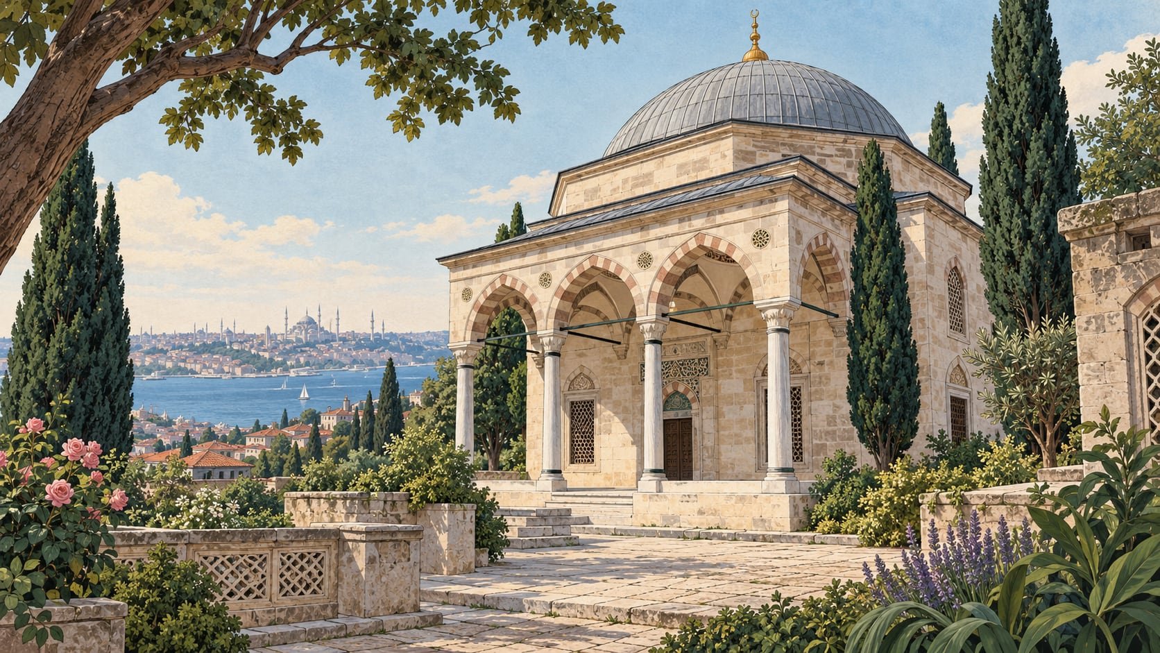Piyale Paşa Tomb çizimi, İstanbul