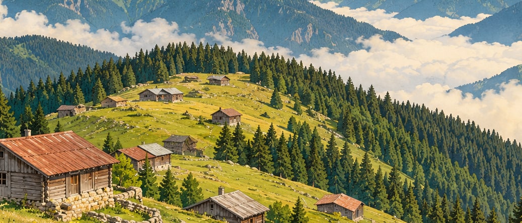 Pokut Plateau çizimi, Rize