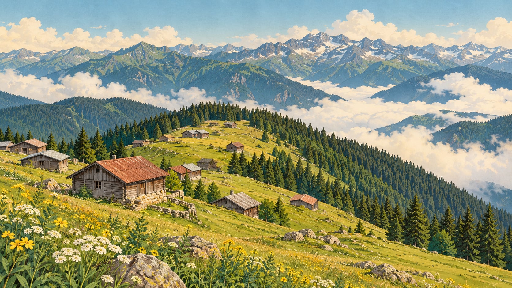 Pokut Plateau çizimi, Rize
