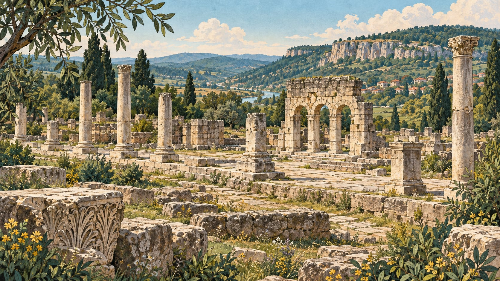 Pompeipolis Ancient City çizimi, Kastamonu