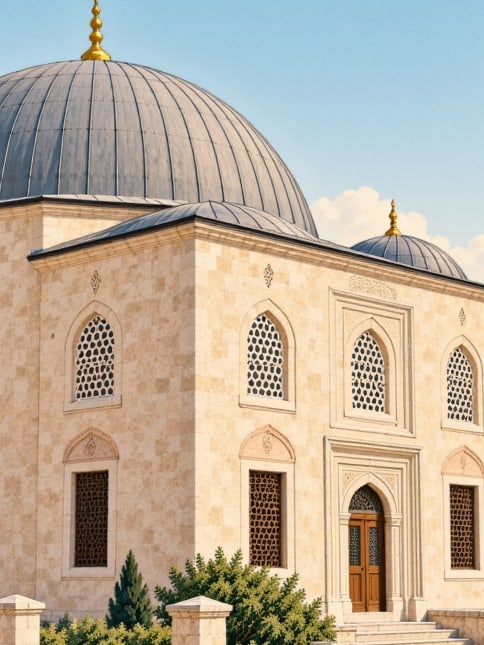 Zeichnung: Zentralmoschee von Posof, Ardahan