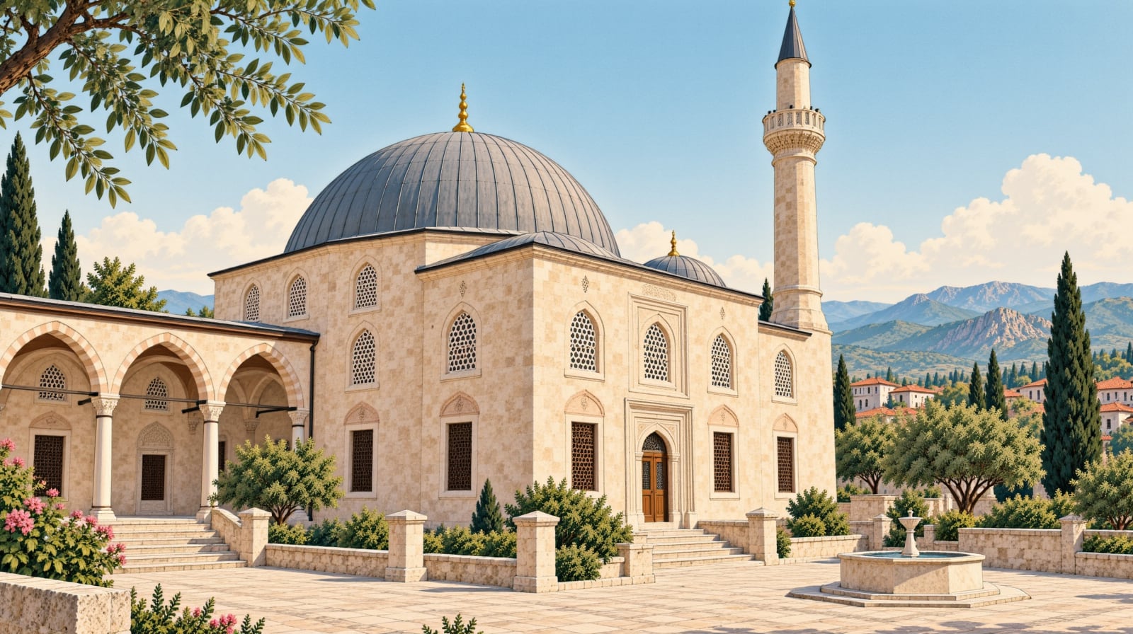 Posof Central Mosque çizimi, Ardahan