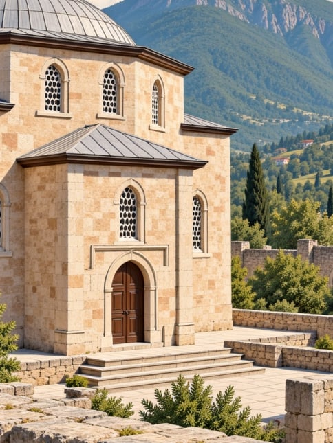 Zeichnung: Protestantische Kirche, Hatay