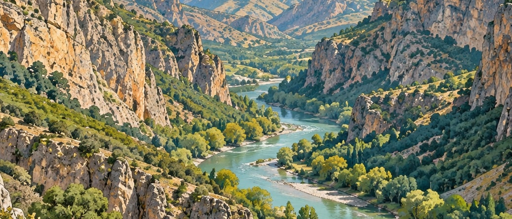 Pülümür Valley çizimi, Tunceli