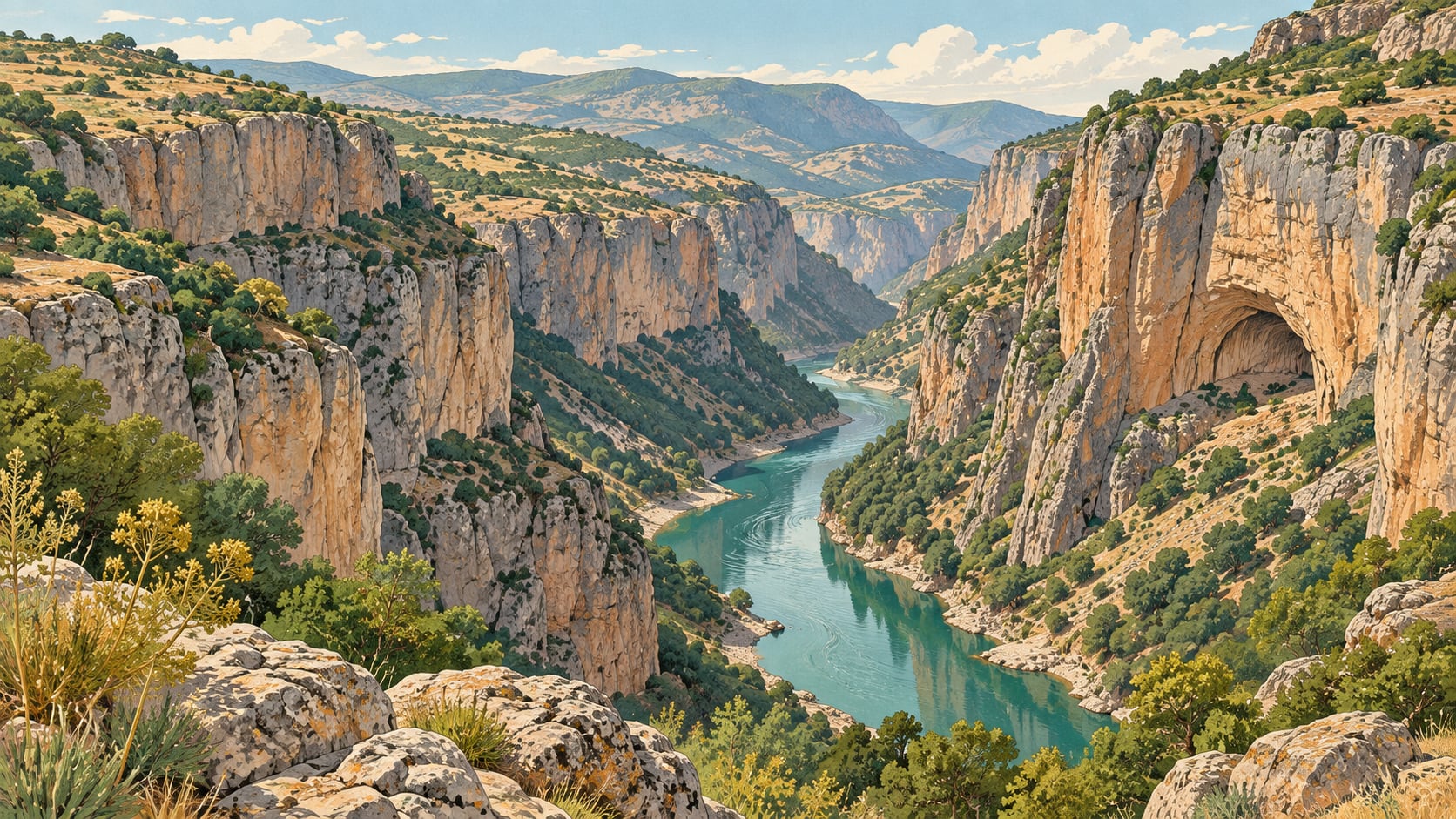 Rabat Valley çizimi, Tunceli