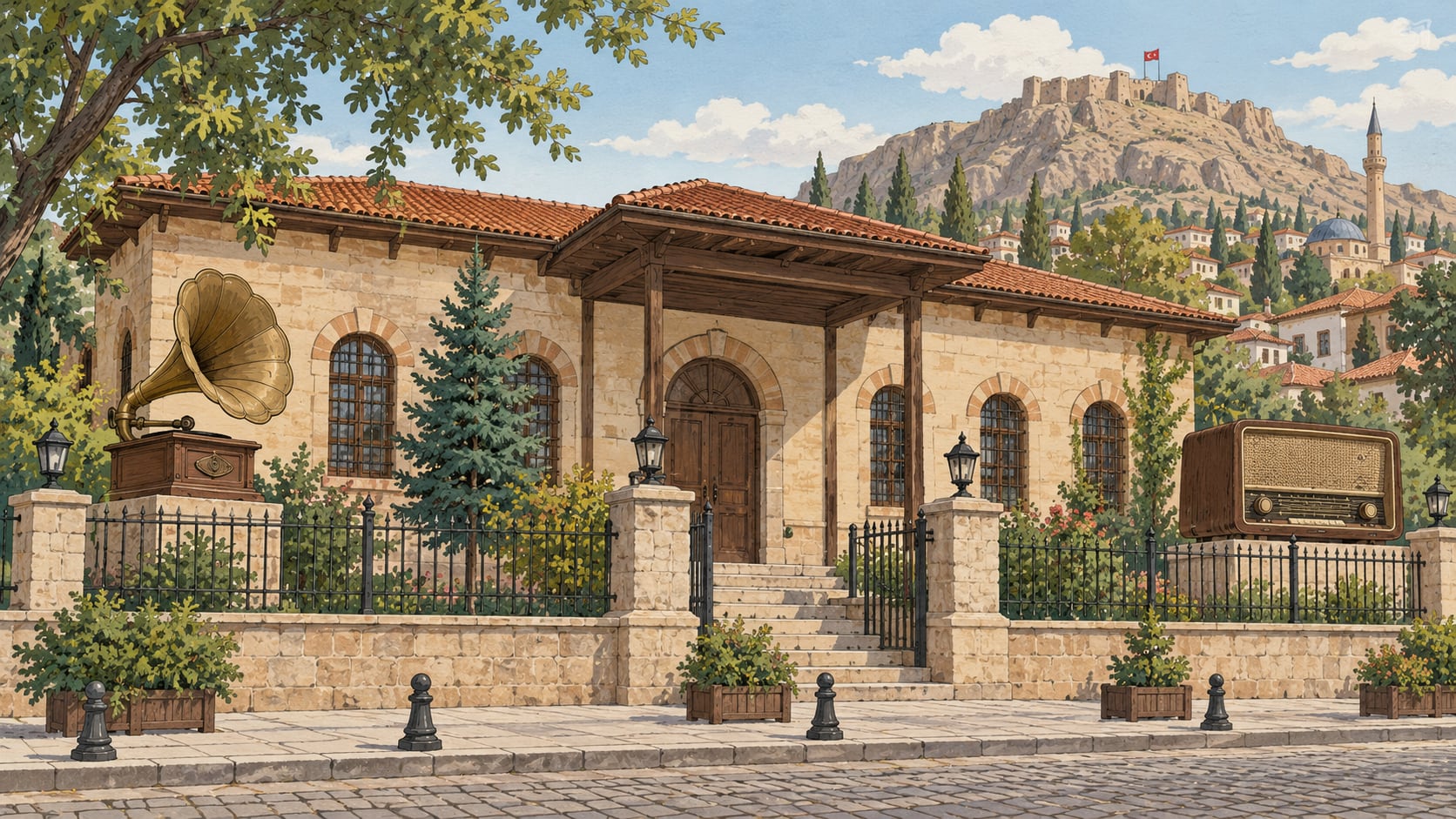 Radio and Gramophone Museum çizimi, Malatya