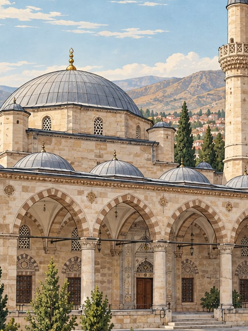 Zeichnung: Rahmaniye-Moschee, Niğde