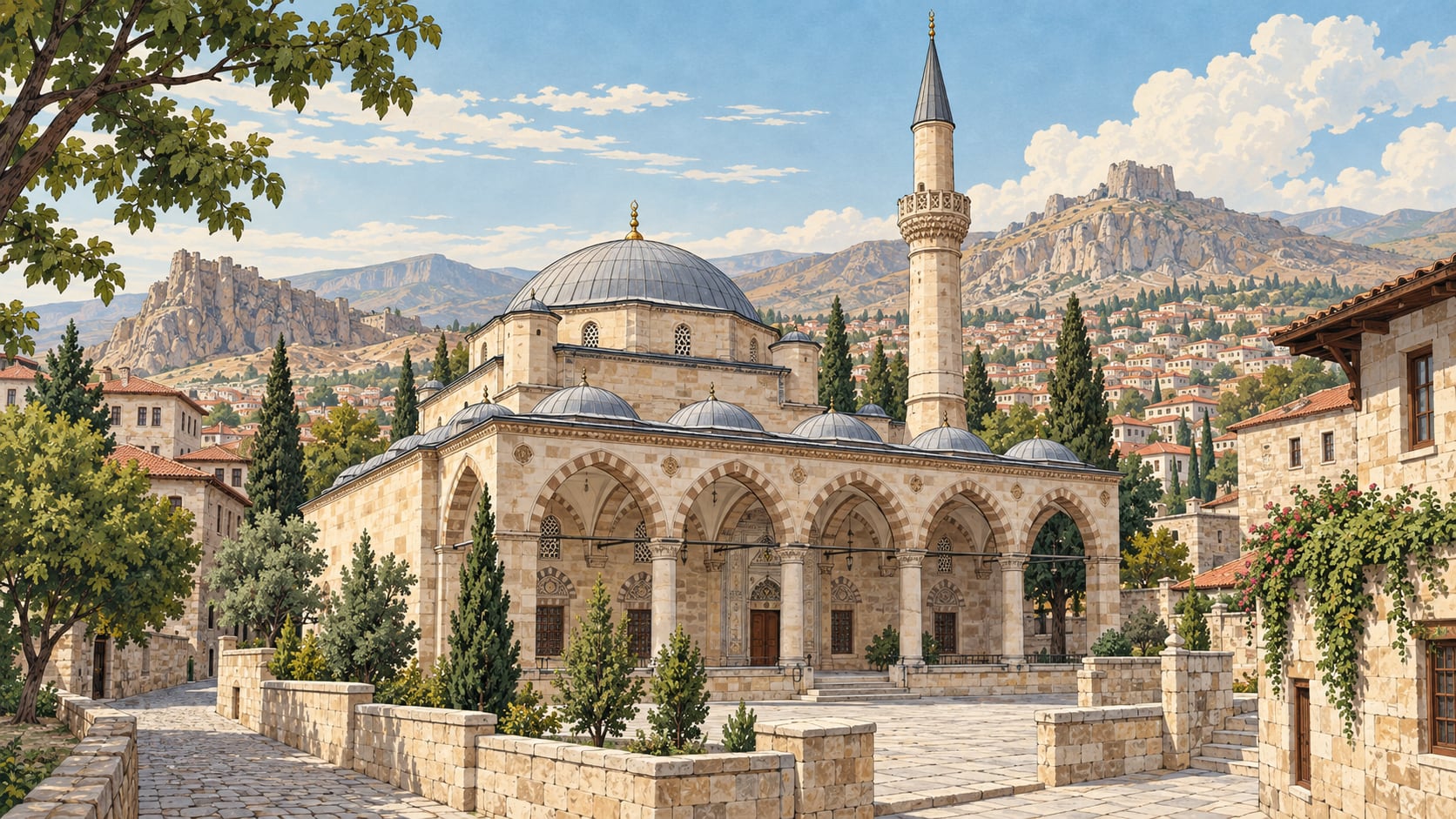Rahmaniye Mosque çizimi, Niğde