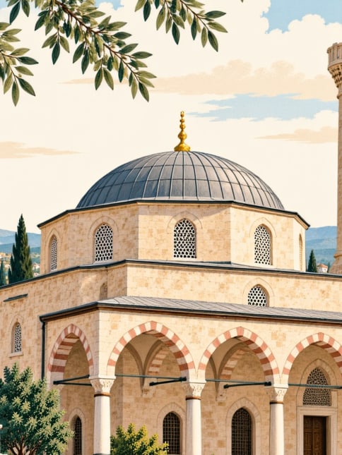 Zeichnung: Ramazan-Paşa-Moschee, Aydın