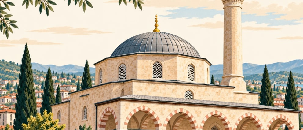 Ramazan Paşa Mosque çizimi, Aydın