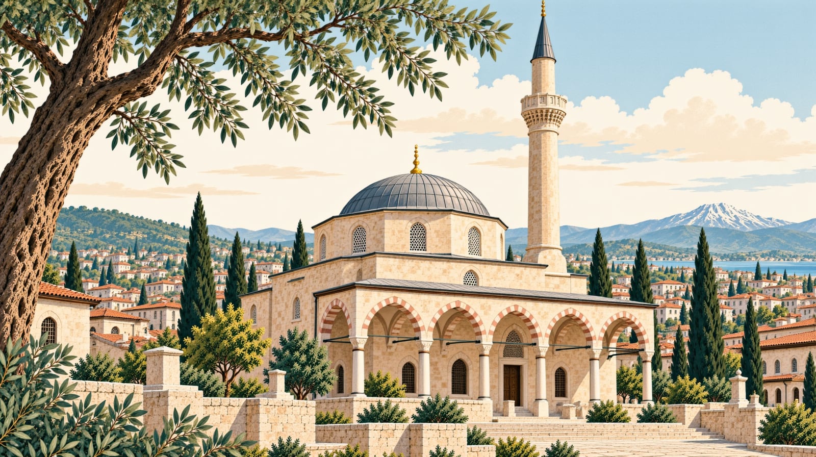 Ramazan Paşa Mosque çizimi, Aydın
