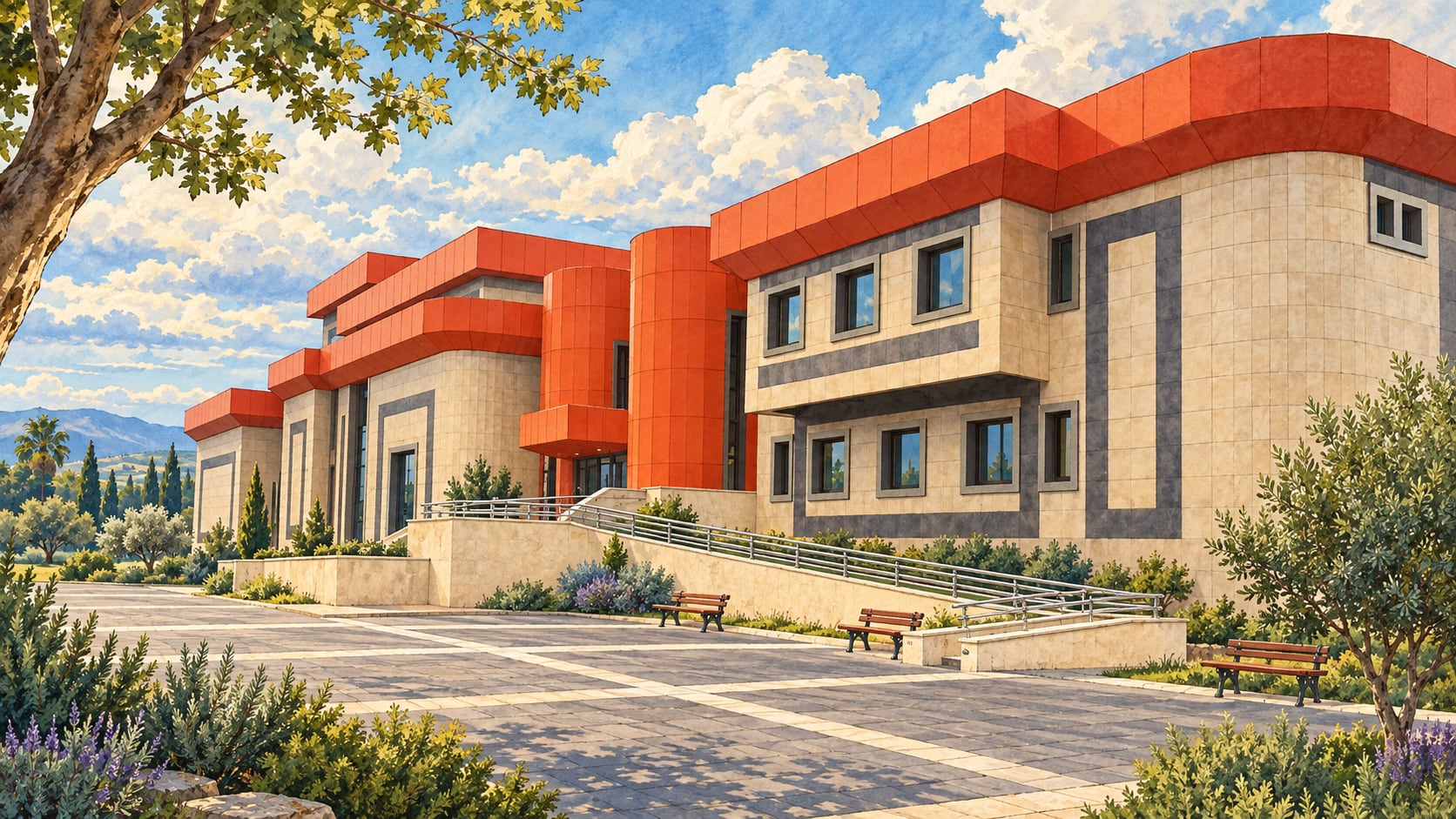 Ramazanoğlu Cultural Centre çizimi, Adana
