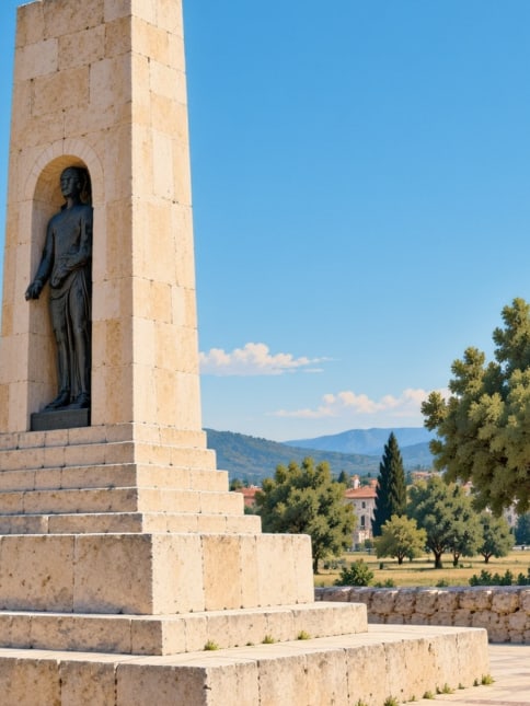 Zeichnung: Denkmal der Märtyrer der Refah, Mersin