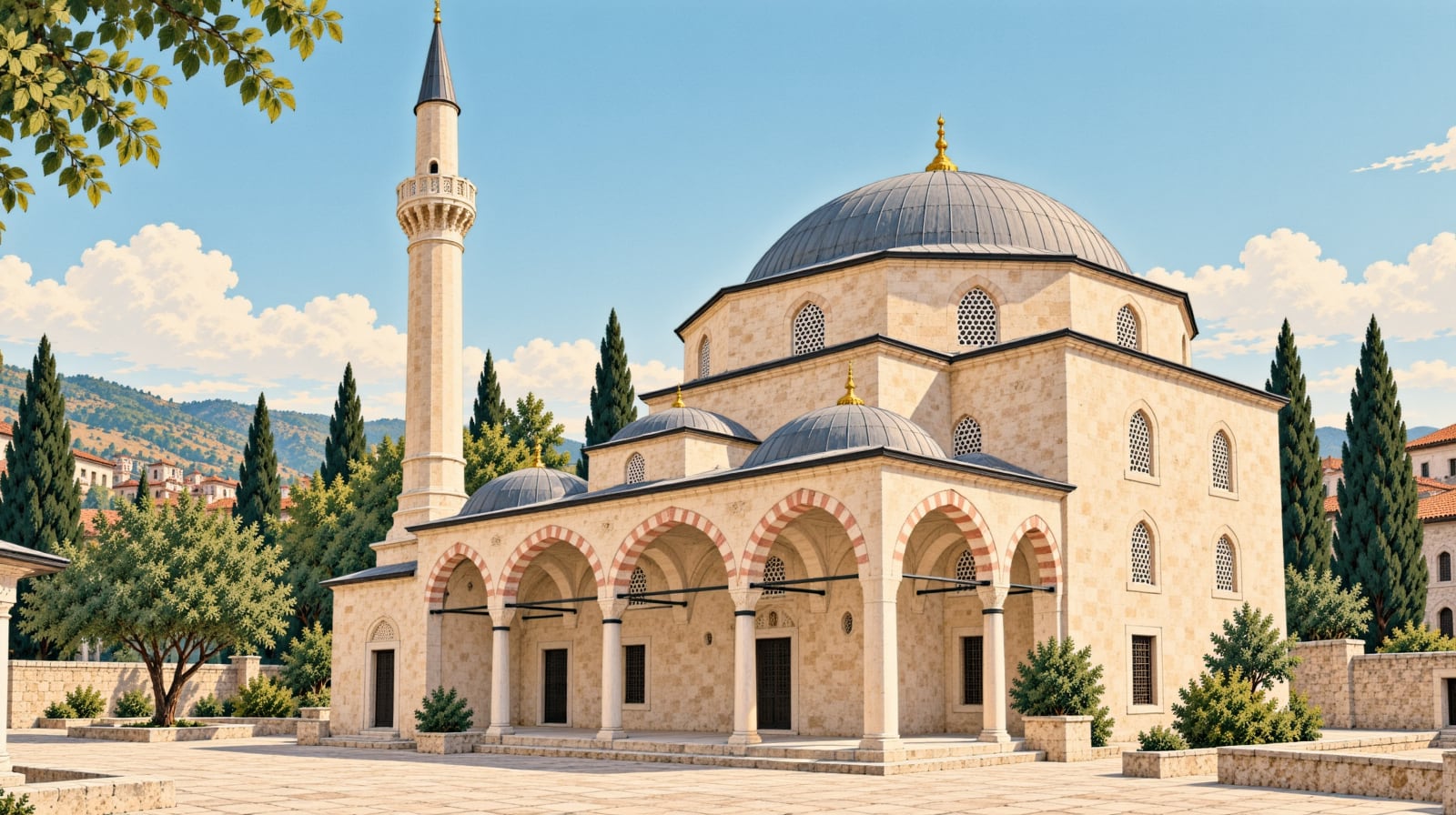 Reşadiye Mosque çizimi, Eskişehir