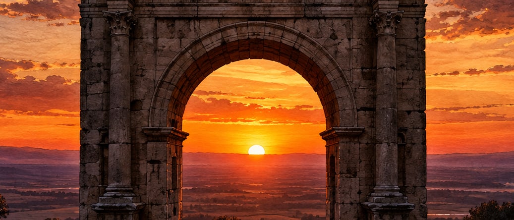 Roman Road and Gate (Sağlıklı) çizimi, Mersin