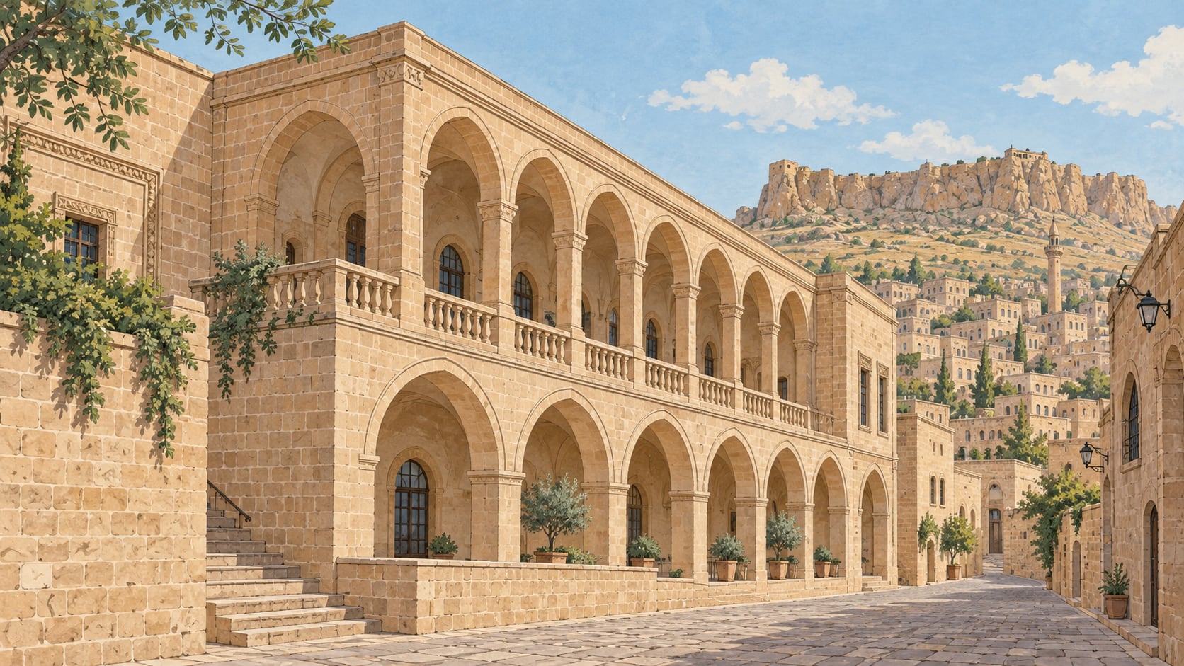 Sabancı Mardin City Museum çizimi, Mardin