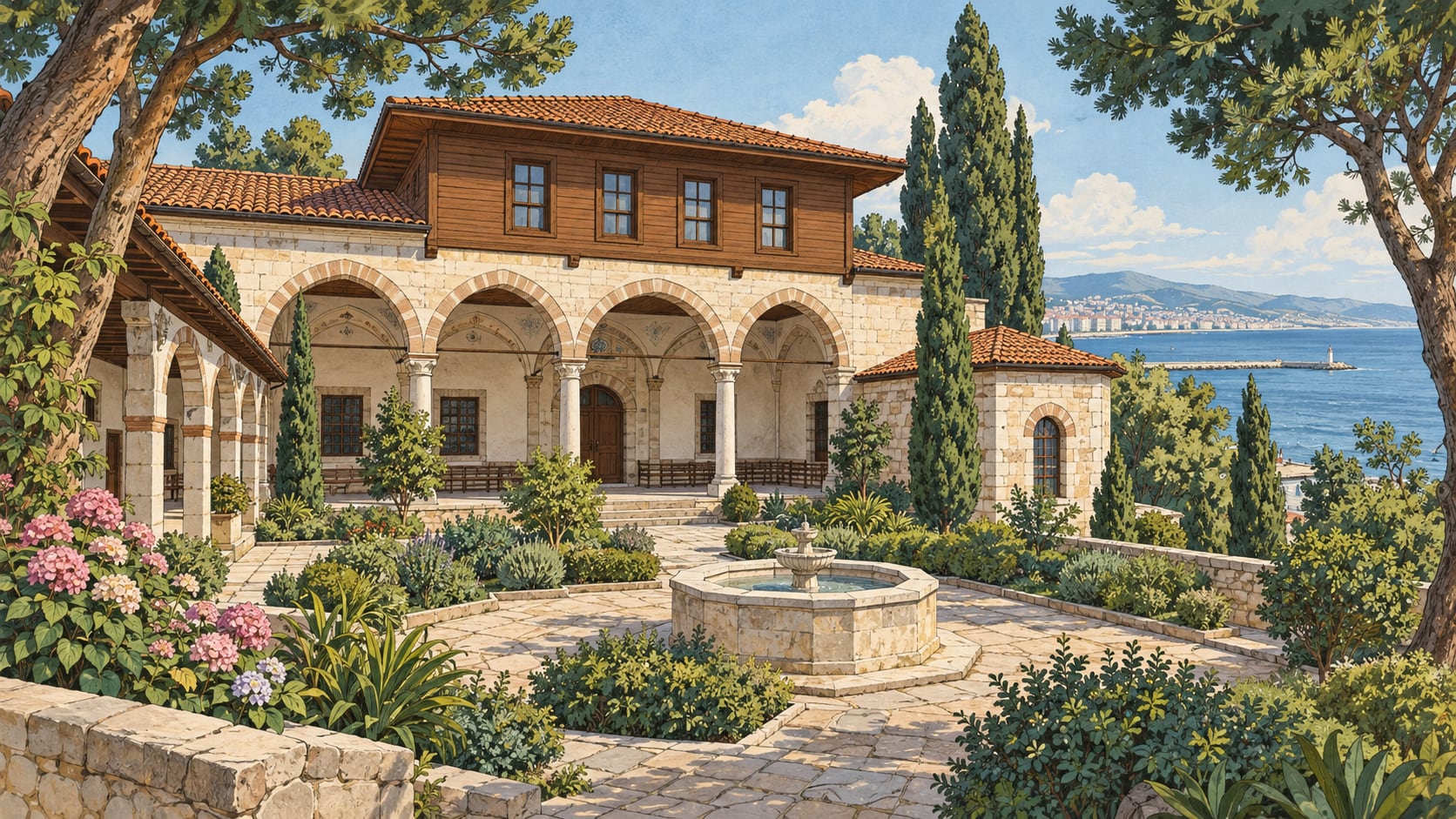 Sadi Dervish Lodge Kuvayi Milliye Museum çizimi, Samsun