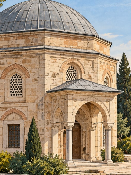 Zeichnung: Sağman-Moschee, Tunceli