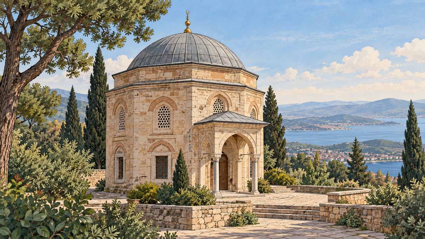 Sağman Mosque çizimi, Tunceli